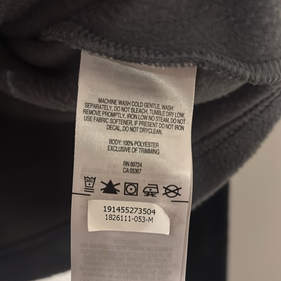 Columbia Black and Gray Fleece Pullover - Picture 4 of 5